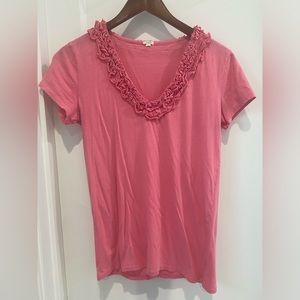 JCrew ruffled t-shirt